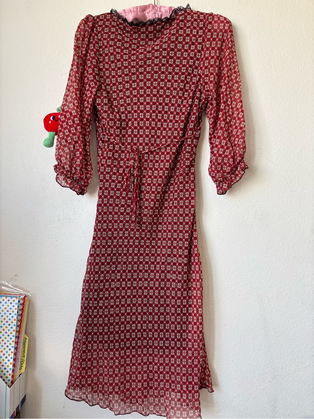 Vintage Little house on the prarrie style Fall dress - Picture 4 of 5